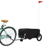 Vidaxl bicycle trailer 30 kg iron black