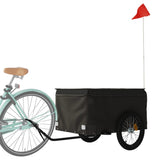 Vidaxl Bicycle Trailer 45 kg di ferro nero