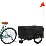 Vidaxl Bicycle Trailer 30 kg Iron Black