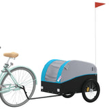 BIDAXL BICYCLE TRAILER 45 kg järn svart och blå