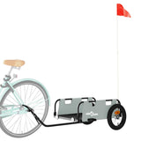 Vidaxl Bicycle Trailer Oxford Fabric and Iron Grey