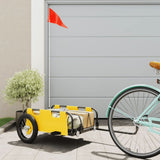 Vidaxl bicycle trailer Oxford fabric and iron yellow