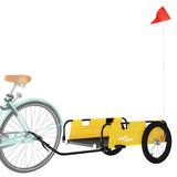 Vidaxl Bicycle Trailer Tessuto Oxford e ferro giallo