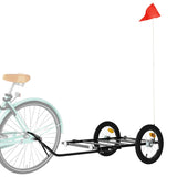 Vidaxl Bicycle Trailer 126x63x34 cm de fer noir