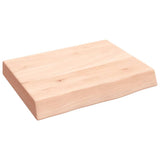 VidaXL Wastafelblad 40x30x(2-6) cm onbehandeld massief hout