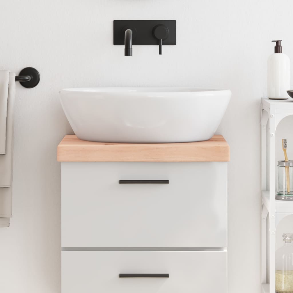 Vidaxl Washbasin Tabella 40x40x (2-6) cm non trattato in legno massiccio