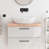 VidaXL Washbasin Table 80x40x (2-6) cm Untreated solid wood