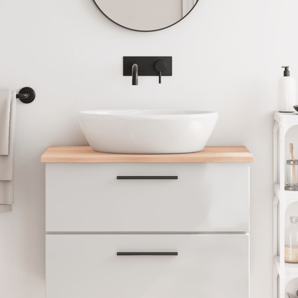 Tabella Vidaxl Washbasin 80x50x2 cm Legno massiccio non trattato