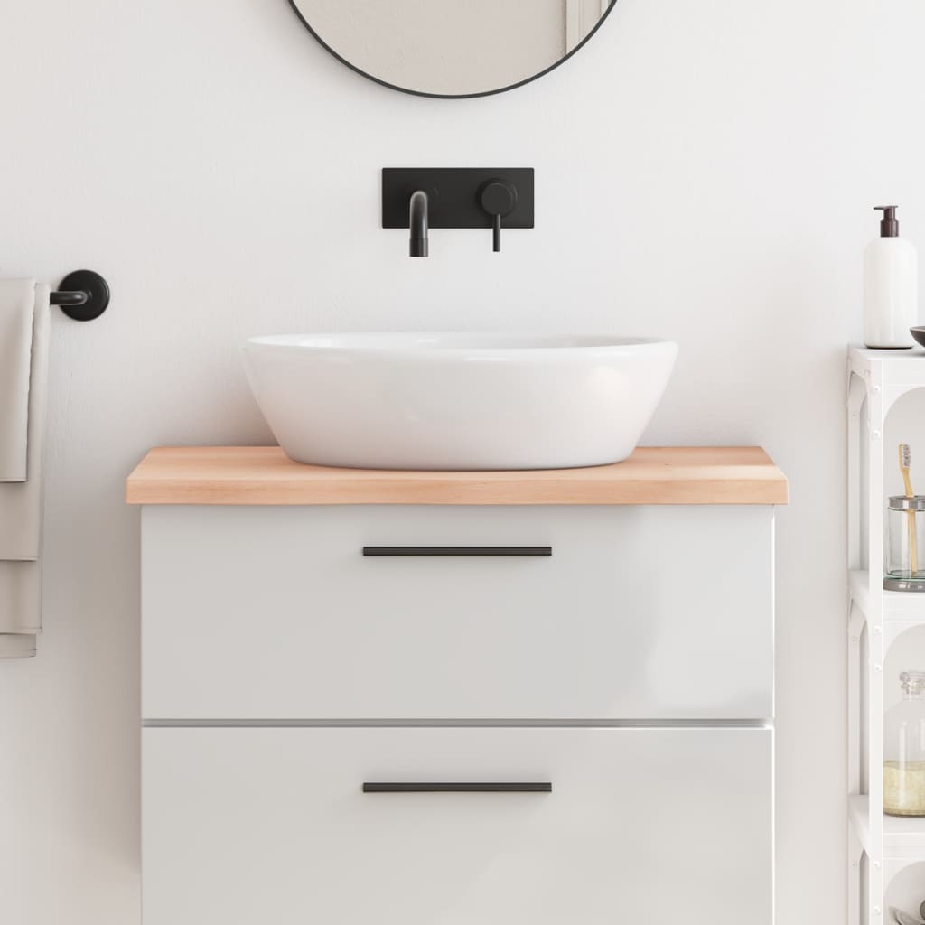 Vidaxl Washbasin Blade 80x50x (2-4) CM Madera maciza no tratada