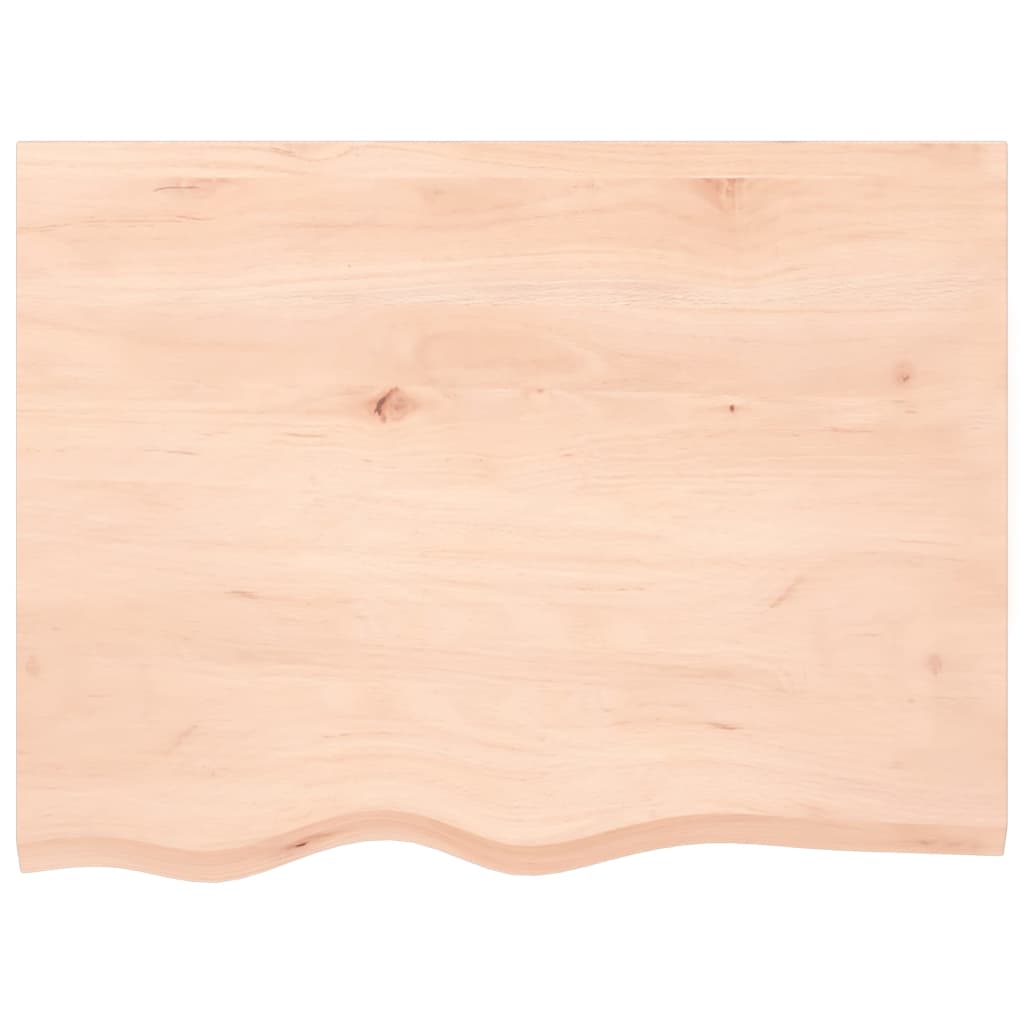 Vidaxl Washbasin tabla 80x60x2 cm de madera maciza no tratada