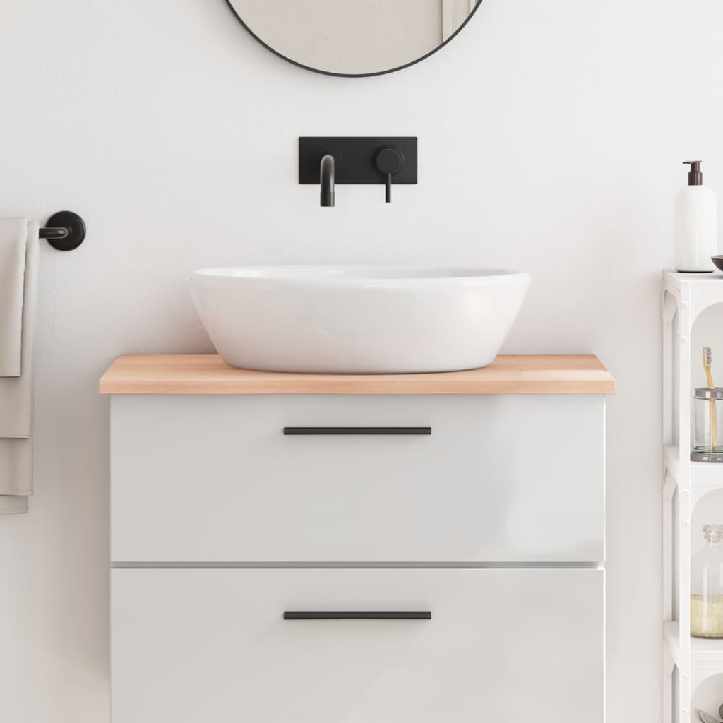 VidaXL Washbasin Table 80x60x2 Cm Untreated Solid Wood