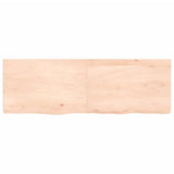 VidaXL Washbasin sheet 120x40x (2-4) cm Untreated solid wood