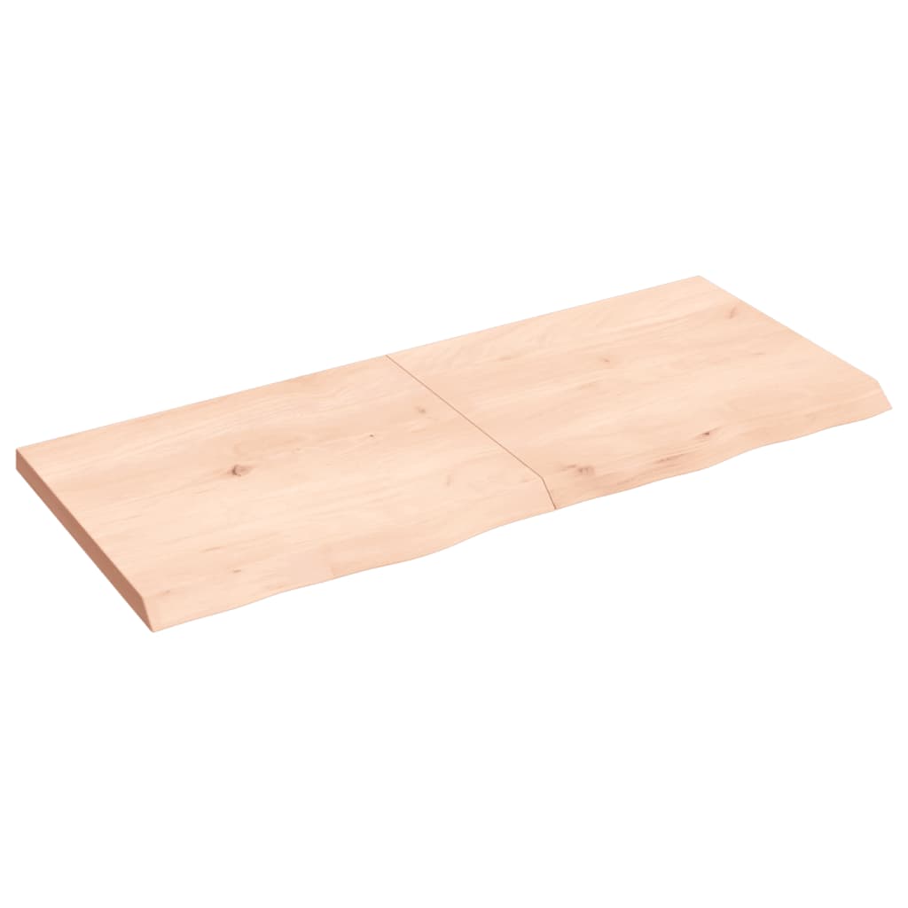 VidaXL Washbasin sheet 120x50x (2-4) cm Untreated solid wood