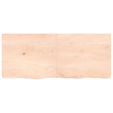 VidaXL Washbasin sheet 120x50x (2-4) cm Untreated solid wood