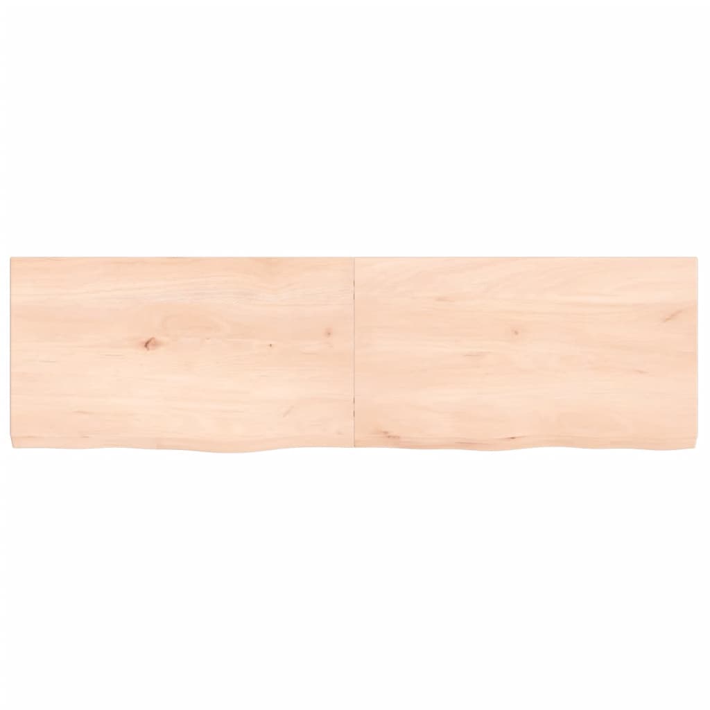 VidaXL Washbasin sheet 140x40x (2-4) cm Untreated solid wood