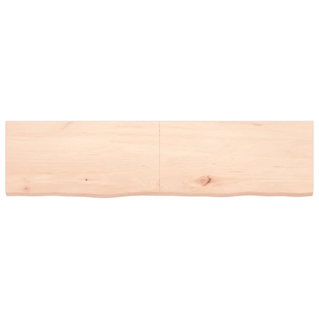 VidaXL Wastafelblad 160x40x(2-4) cm onbehandeld massief hout