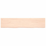 VidaXL Washbasin sheet 180x40x (2-4) cm Untreated solid wood