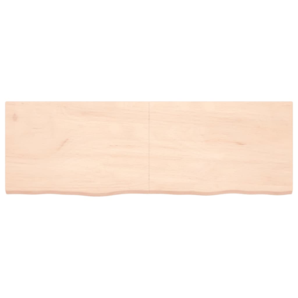 VidaXL Wastafelblad 180x60x(2-4) cm onbehandeld massief hout