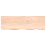 VidaXL Wastafelblad 200x60x(2-4) cm onbehandeld massief hout