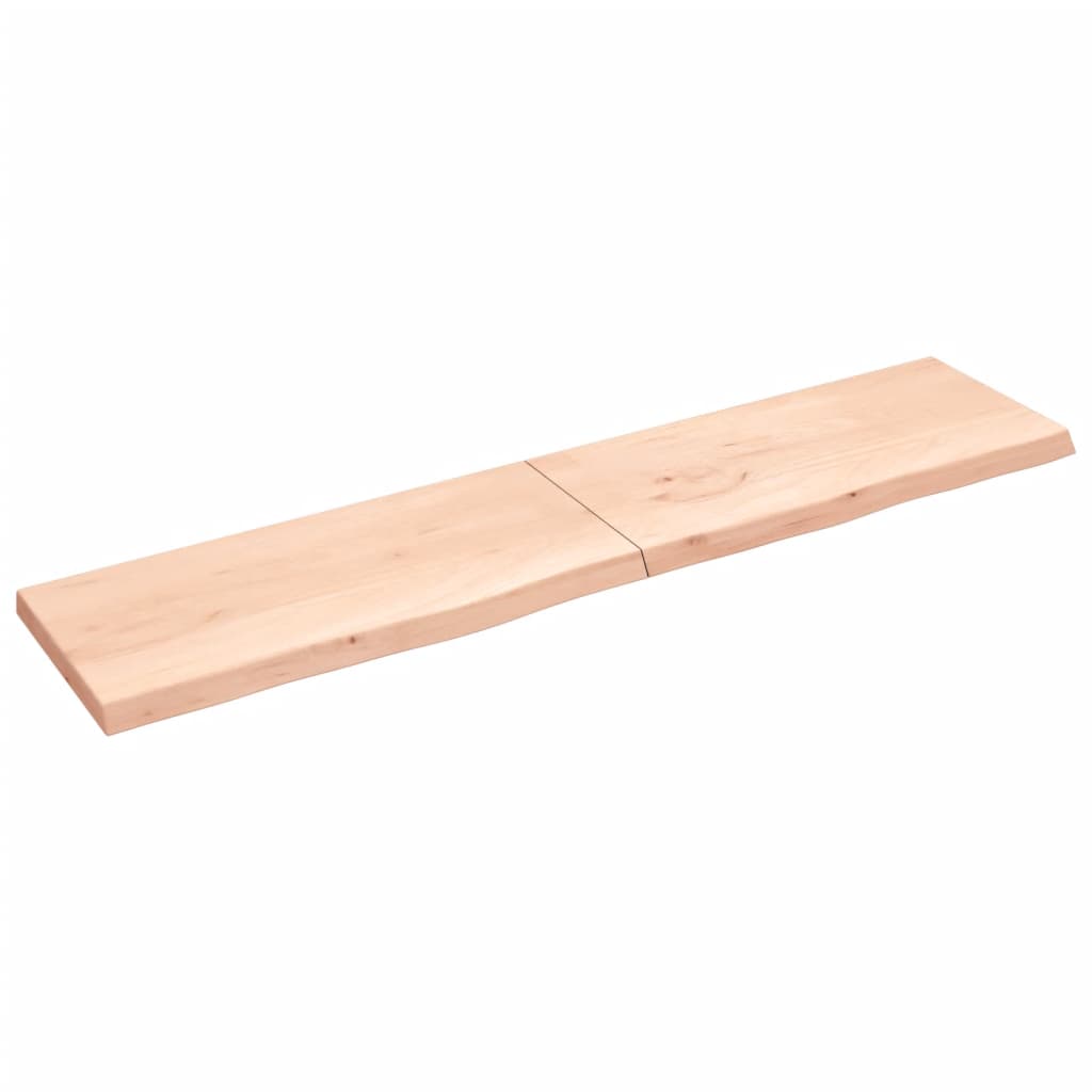 VidaXL Washbasin sheet 220x50x (2-6) cm Untreated solid wood