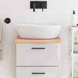 Vidaxl Washbasin Tabella 40x30x (2-4) cm Trattato in legno massiccio marrone chiaro