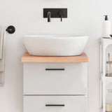 Vidaxl Washbasin Tabella 40x50x (2-4) cm Trattato in legno massiccio chiaro