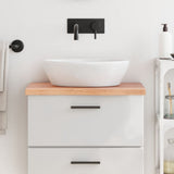 Vidaxl Washbasin Sheet 60x30x (2-4) cm trattato in legno massiccio chiaro