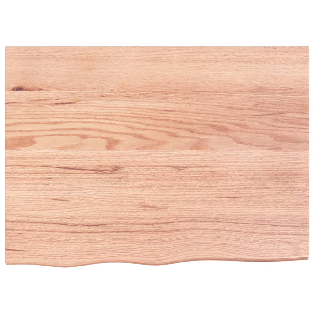 Tabla de barra de lavado de Vidaxl 80x60x2 Mada maciza tratada marrón claro