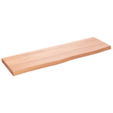 VIDAXL WASHBAIN TABELLE 100X30X (2-4) CM behandeltes massives Holz hellbraun