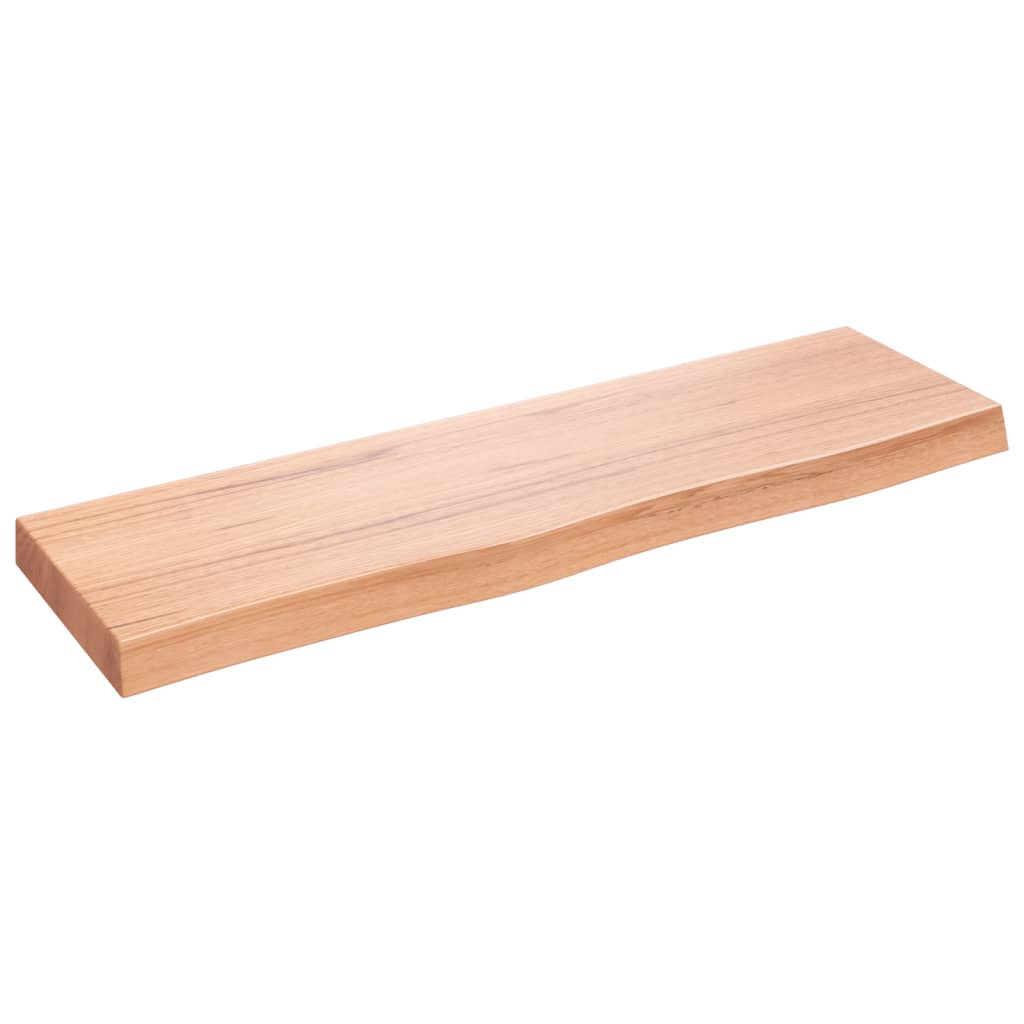 VIDAXL WASHBAIN TABELLE 100X30X (2-6) CM behandeltes massives Holz hellbraun