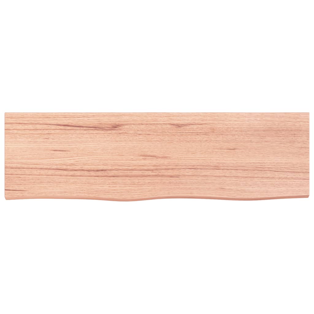 VIDAXL WASHBAIN TABELLE 100X30X (2-6) CM behandeltes massives Holz hellbraun