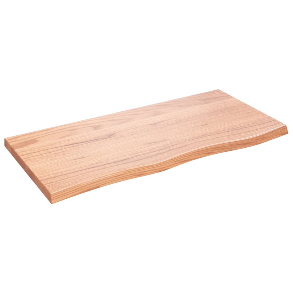 VIDAXL WASHBAIN TABELLE 100X50X (2-4) CM behandeltes massives Holz hellbraun