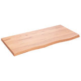 VIDAXL WASHBAIN TABELLE 100X50X (2-4) CM behandeltes massives Holz hellbraun