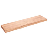 VIDAXL SCHEDA DI BASHBASIN 120X30X (2-6) CM Trattato in legno massiccio chiaro