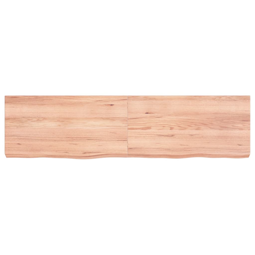 VIDAXL SCHEDA DI BASHBASIN 120X30X (2-6) CM Trattato in legno massiccio chiaro