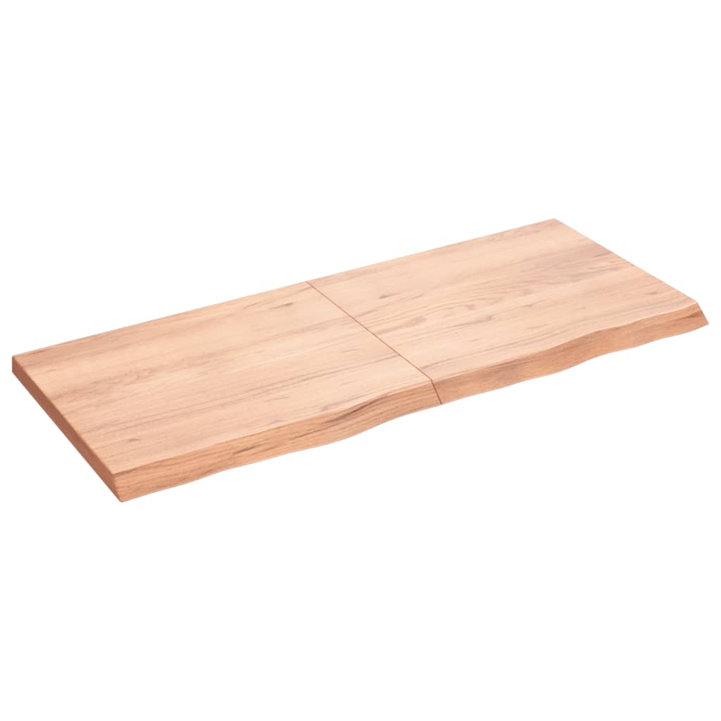 VIDAXL SCHEDA DI BASHBASIN 120X50X (2-4) CM Trattato in legno massiccio chiaro