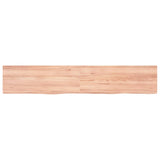 VIDAXL SCHEDA DI BASHBASIN 160X30X (2-4) CM Trattato in legno massiccio marrone chiaro