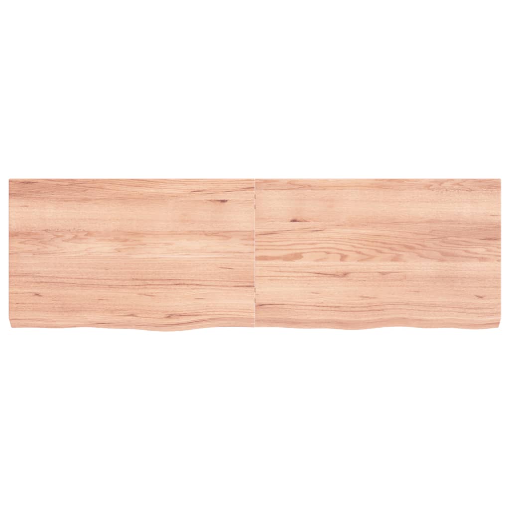 VIDAXL SCHEDA DI BASHBASIN 160X50X (2-6) CM Trattato in legno massiccio chiaro