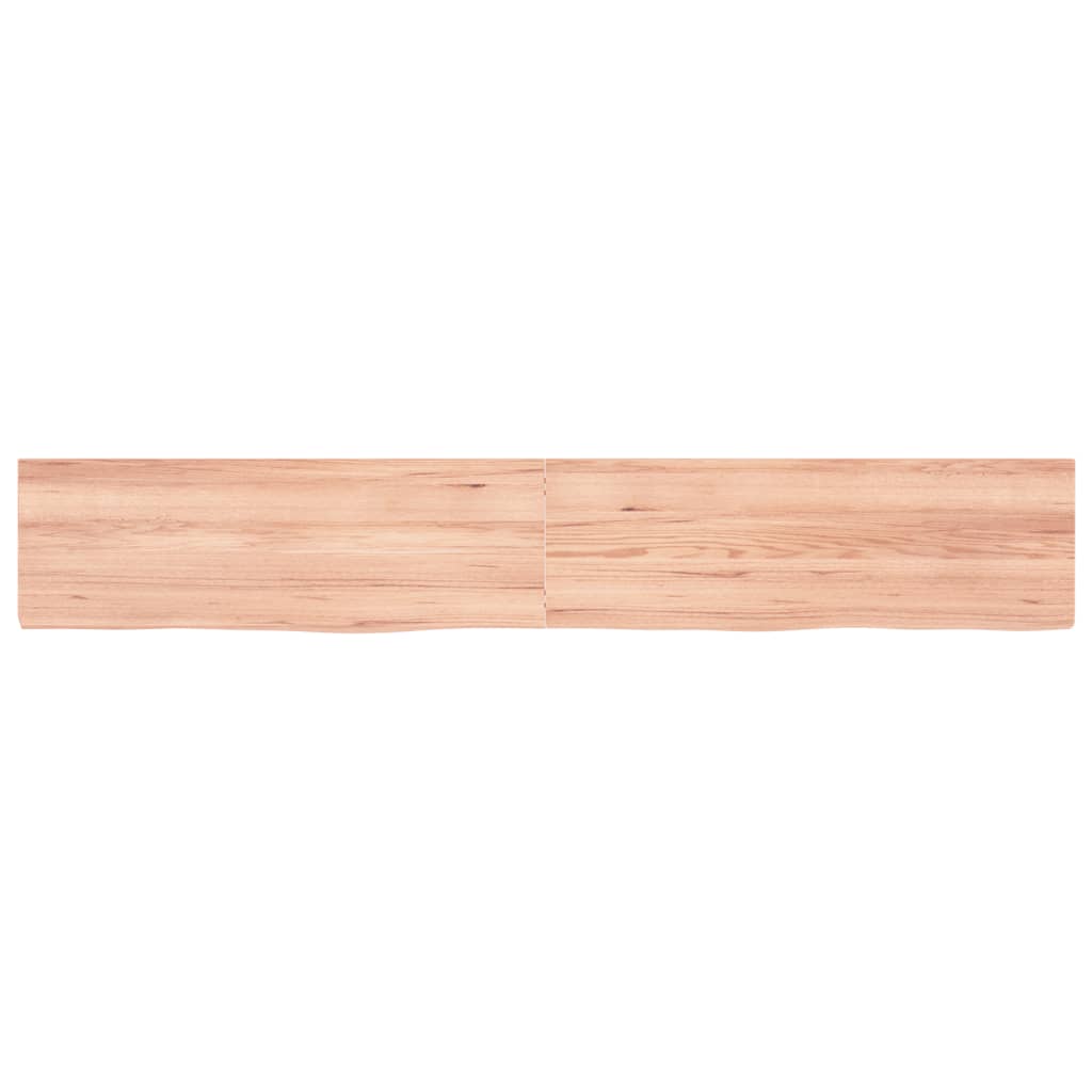 VIDAXL SCHEDA DI BASHBASIN 180X30X (2-6) CM Trattato in legno massiccio marrone chiaro