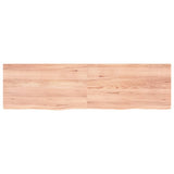 Vidaxl Washbasin Sheet 180x50x (2-4) CM Madera sólida tratada marrón claro