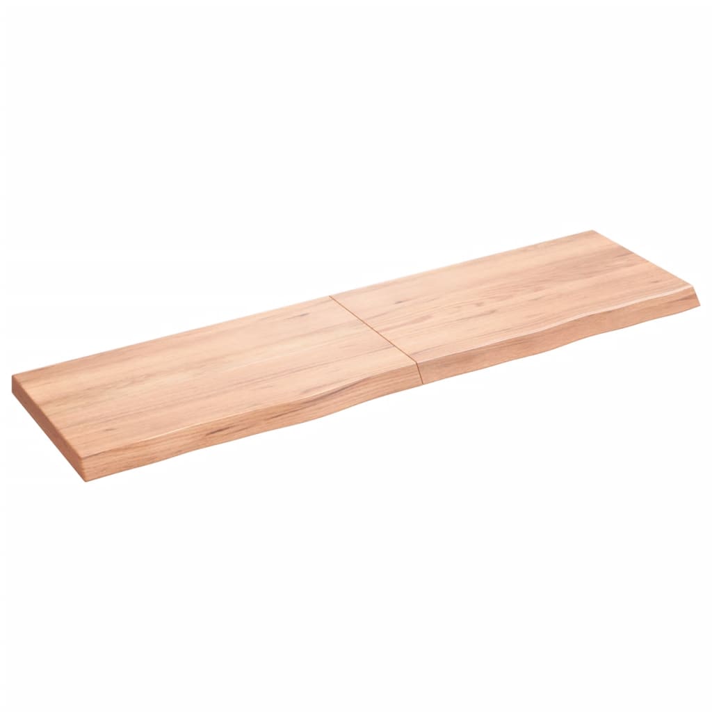 VIDAXL SCHEDA DI BASHBASIN 180X50X (2-6) CM Trattato in legno massiccio chiaro