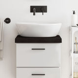 Vidaxl Washbasin Tabella 40x40x (2-6) cm Trattato in legno massiccio marrone scuro