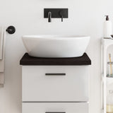 Vidaxl Washbasin Tabla 40x50x (2-4) CM Mada maciza tratada marrón oscuro