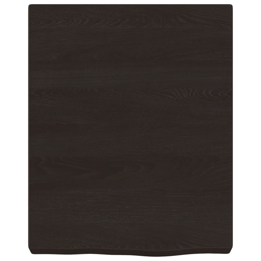 Vidaxl Washbasin Tabla 40x50x (2-6) CM Mada maciza tratada marrón oscuro