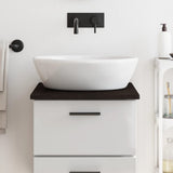 Vidaxl Washbasin Tabella 40x60x2 cm Trattato in legno massiccio marrone scuro