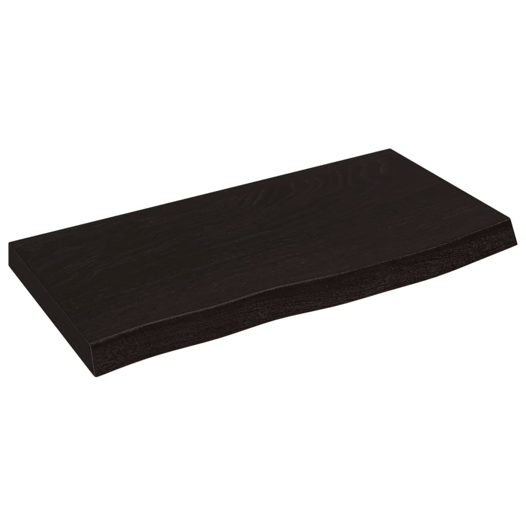 Vidaxl Washbasin Sheet 60x30x (2-4) cm trattato in legno massiccio scuro