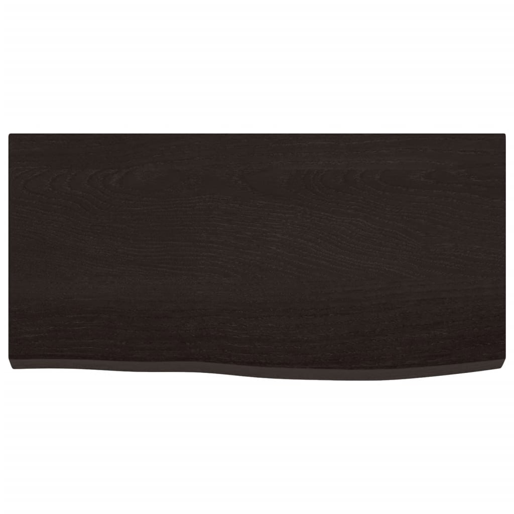 VidaXL Washbasin sheet 60x30x (2-4) cm treated solid wood dark brown