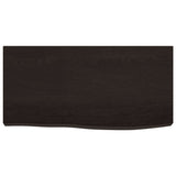 Vidaxl Washbasin Sheet 60x30x (2-6) CM Mada maciza tratada marrón oscuro