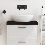 Vidaxl Washbasin Sheet 60x30x (2-6) cm behandlet massivt træ mørkebrun