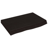 Vidaxl Washbasin Sheet 60x50X (2-4) CM ošetřené pevné dřevo tmavě hnědé